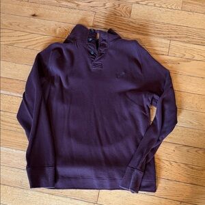 American Eagle Outfitters Men's Dark burgendy Crewneck Sweater